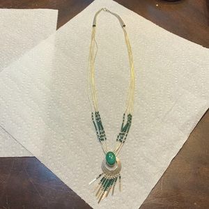 STC liquid silver southwest necklace